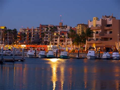 Cabo San Lucas, Marina At Night Royalty Free Stock Photos - Image: 14770528