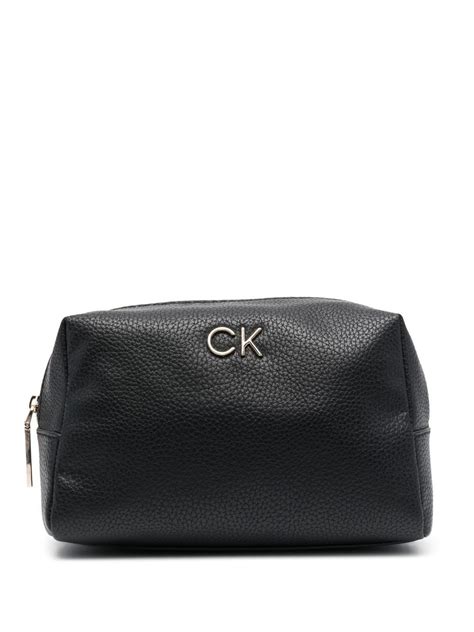 Calvin Klein logo-plaque Makeup Bag - Farfetch