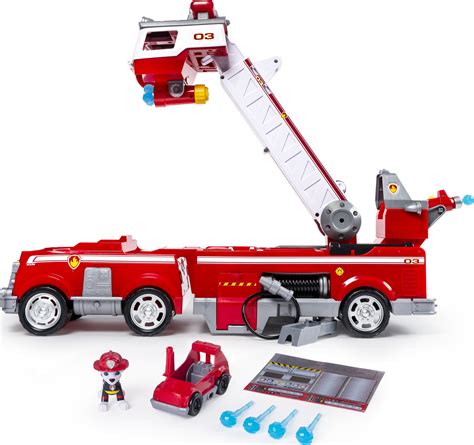 PAW Patrol Ultimate Rescue Fire Truck with Extendable 2 ft. Tall Ladder ...