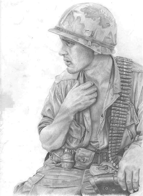 Soldier Pencil Drawing on Behance