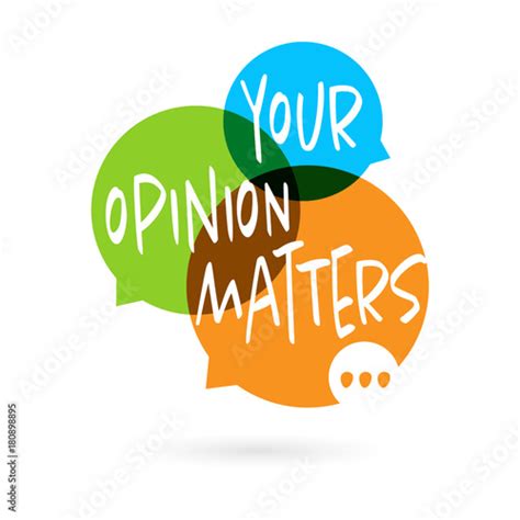 Your opinion matters Stock Vector | Adobe Stock