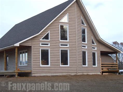 Vinyl Siding Pictures | DIY Home Ideas, Log Cabin Style | Vinyl log ...