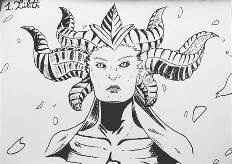 My drawing of Lilith from the diablo 4 trailer - IG : @prenom_mineral ...