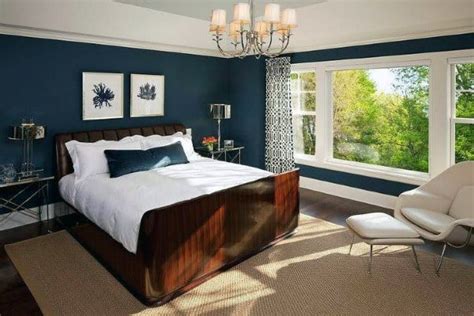 Top 50 Best Navy Blue Bedroom Design Ideas - Calming Wall Colors