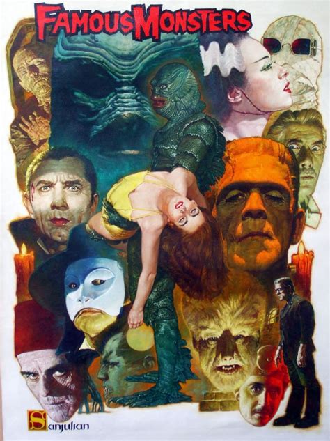 Sanjulian Movie Monsters | Horror movie art