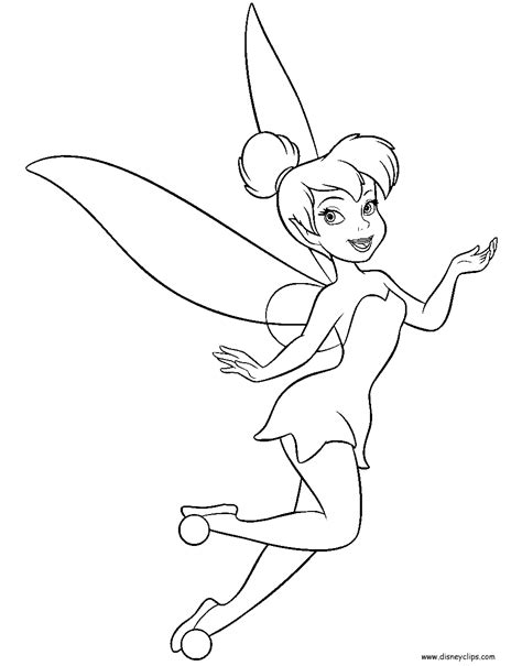 Disney Fairies Coloring Pages Tinker Bell Throughout Tinkerbell ...