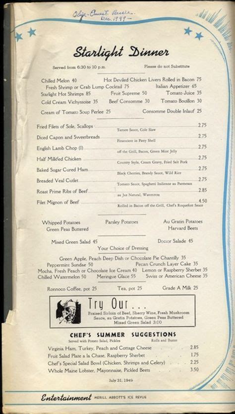 45 Vintage Diner Menus ideas | diner menu, vintage menu, menu