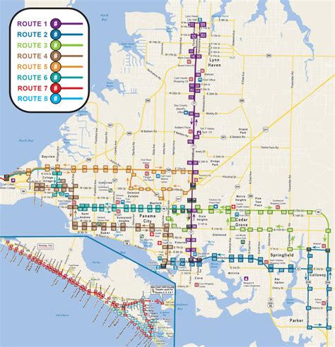 Map Of Panama City Florida And Surrounding Towns | Printable Maps