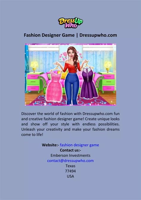 PPT - Fashion Designer Game Dressupwho.com PowerPoint Presentation ...