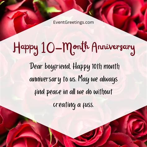 20 Cute Happy 10 Month Anniversary Wishes And Quotes