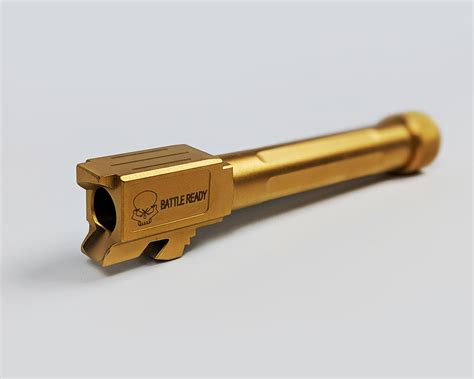 Glock 19 Threaded Barrel | Gold Titanium Nitride