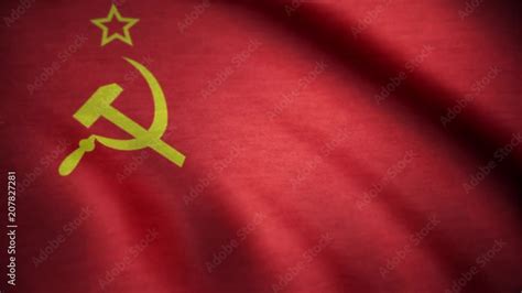 Soviet Union flag waving. USSR flag waving animation Stock Video | Adobe Stock