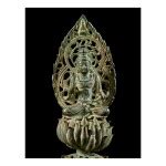 A BRONZE FIGURE OF A SEATED BODHISATTVA, FIVE DYNASTIES, WUYUE KINGDOM ...