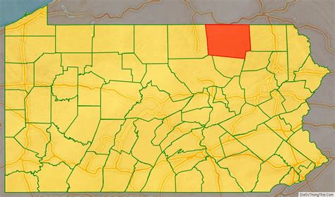 Map of Bradford County, Pennsylvania - Thong Thai Real