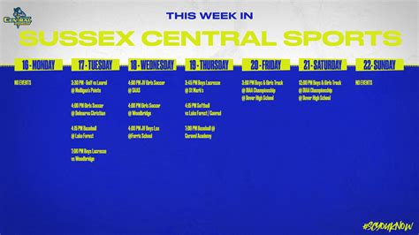 Sussex Central Athletics on Twitter: "All games for today have been rescheduled or cancelled ...