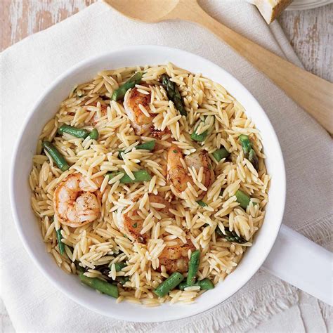 Orzo Risotto with Buttery Shrimp Recipe - Ryan Poli