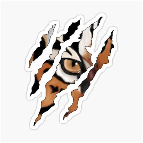 "Tiger Claw Marks" Sticker for Sale by sathwikgs | Redbubble