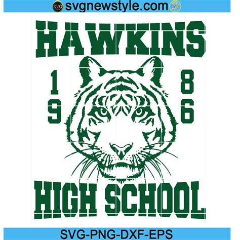 Hawkins High School Green Logo Svg, Hawkins High School Svg