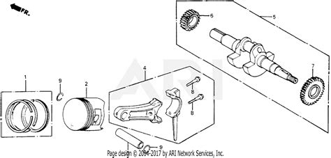 Honda HS55 TA SNOW BLOWER, JPN, VIN# HS55-1000001 Parts Diagram for PISTON