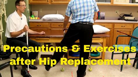 Precautions & Exercises after Hip Replacement (Posterior Approach) - YouTube