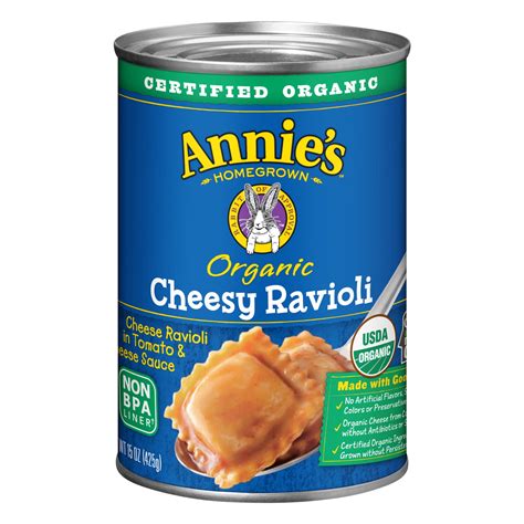 Annie's Organic Pasta Cheesy Ravioli in Tomato & Cheese Sauce - Walmart.com - Walmart.com