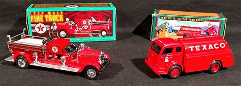 Two ERTL Texaco Die Cast Vehicle Collectible Banks (1990's)