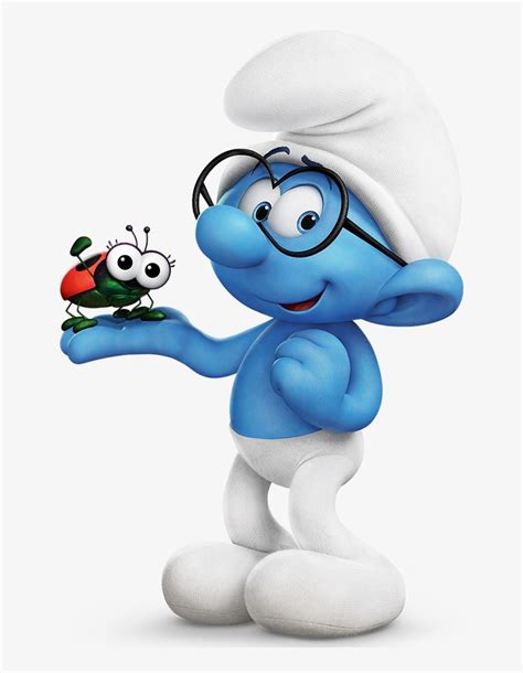 The Popular Smurfs Characters - Brainy Smurf Transparent PNG - 747x1000 - Free Download on NicePNG