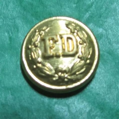 (1) 5/8& SCOVILL Mfg Co "Fd" Fire Department Uniform Gold Metal Button Nos (V25) $3.00 - PicClick