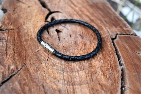 Boy's Black Leather Bracelets | Leather Bracelets for Boy's Australia