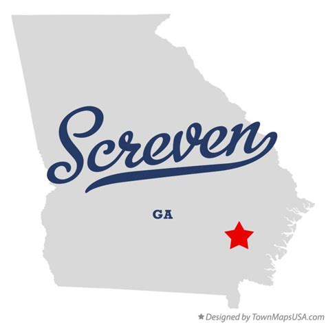 Map of Screven, GA, Georgia