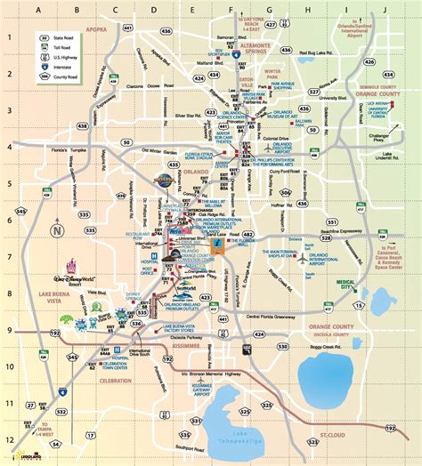 Orlando tourist attractions map - Ontheworldmap.com