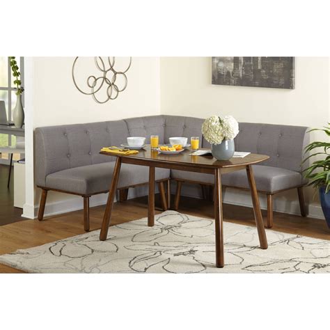 Maxwell Breakfast Nook 4-Piece Corner Dining Set, Multiple Colors - Walmart.com - Walmart.com