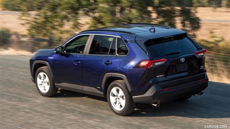 2019 Toyota RAV4 Hybrid XLE (Color: Blueprint) - Rear Three-Quarter ...