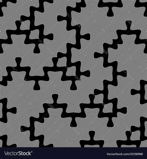 Design seamless monochrome waving pattern Vector Image