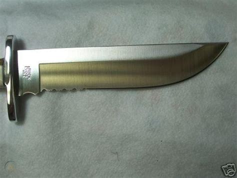 Custom Buck 124 knife & sheath Frontiersman serrated | #40732270