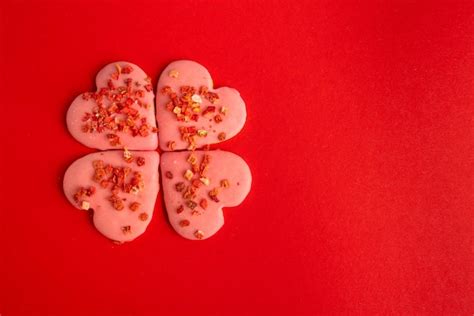 Premium Photo | Cookies heart shaped for valentine's day