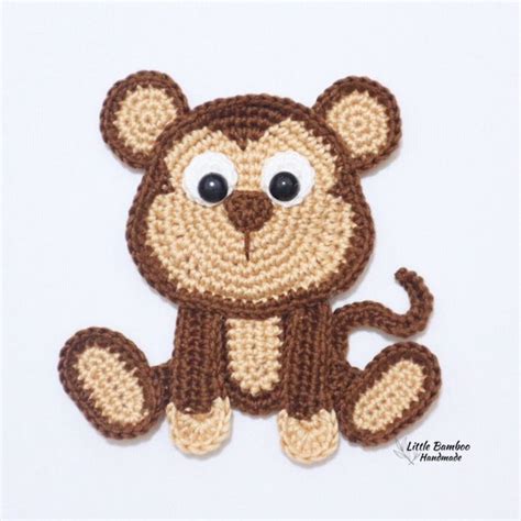 Pattern-monkey Applique crochet Pattern Pdf - Etsy