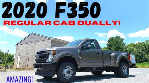 2020 Ford F350 Regular Cab Dually! - YouTube