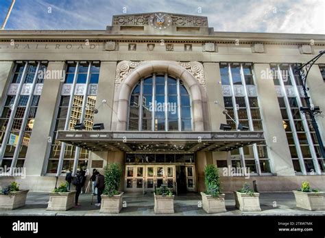 Newark, NJ – US – Nov 12, 2023 view of Newark Penn Station, an ...