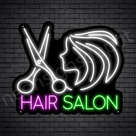 Hair Salon Neon Sign Scissor Women Hair Salon - Neon Signs Depot