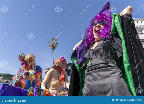 Venice Beach Mardi Gras editorial stock photo. Image of balls - 146768598