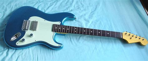 WTS/WTT short scale single humbucker stratocaster Lake Placid Blue ...