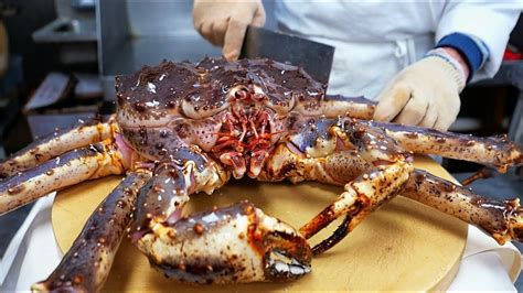 New York City Food - GIANT ALASKAN KING CRAB Cooked Three Ways Park Asia Brooklyn Seafood NYC ...