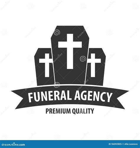 Funeral Home Undertaking Ceremonial Service. Funeral Agency. Vector ...