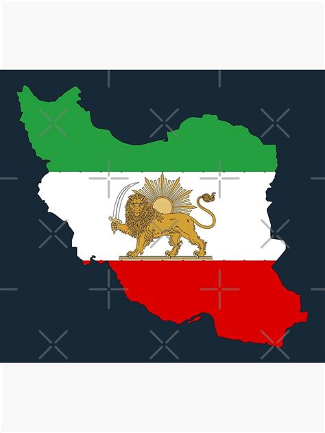 "Persian Flag/Map" Art Print by ArtEntwined | Redbubble