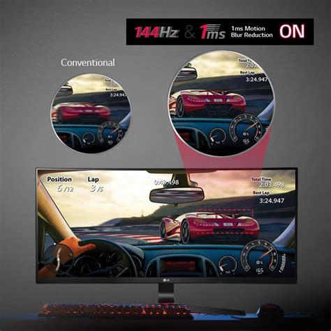 LG 34UC79G-B 34 Inch 21:9 UltraGear™ Full HD IPS Curved Gaming Monitor ...