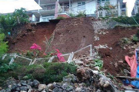 Road-widening project causes landslide in Baguio | ABS-CBN News