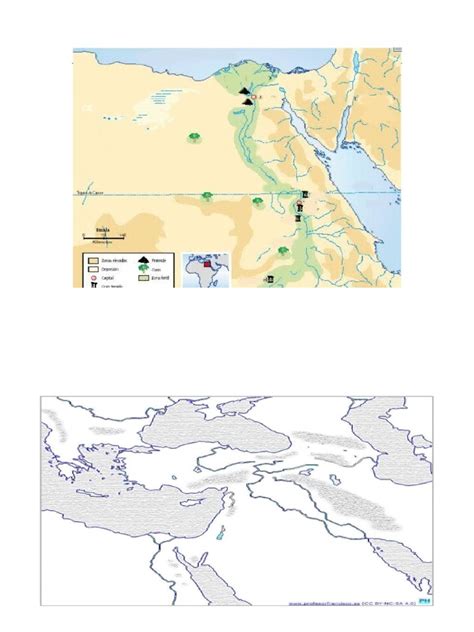 Mapas de Egipto y Mesopotamia | PDF