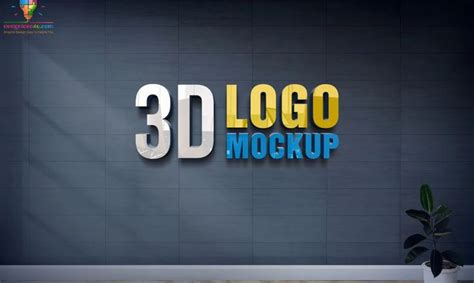 New 3D Glass Window Logo Mockup PSD Free Download | Free logo mockup psd, Logo mockups psd ...