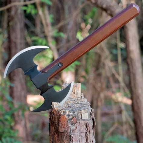 Double Bladed Throwing Hatchet Axe | BUDK.com - Knives & Swords At The Lowest Prices!